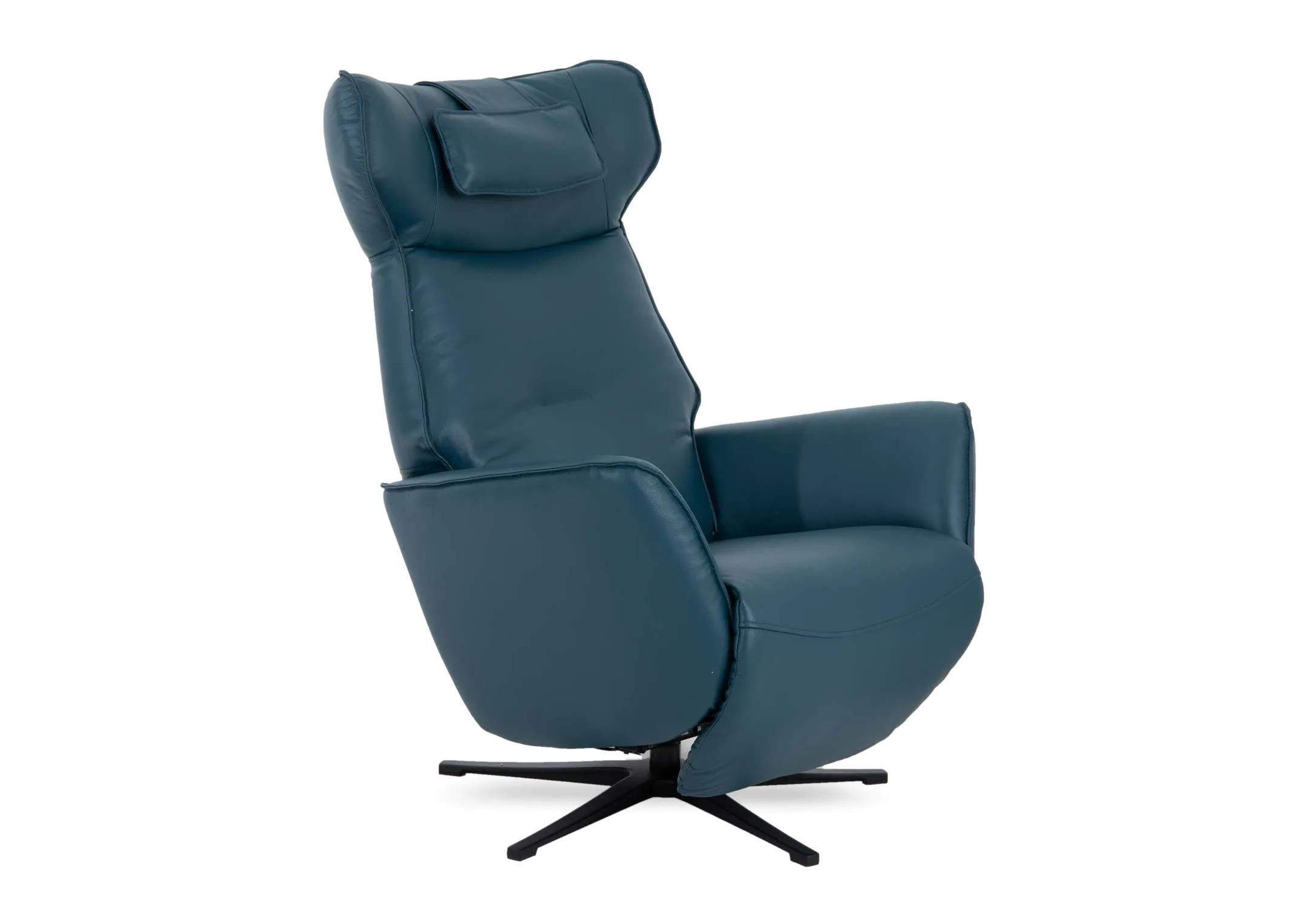 Teal Faux Leather Power Reclining Chair - Carrie