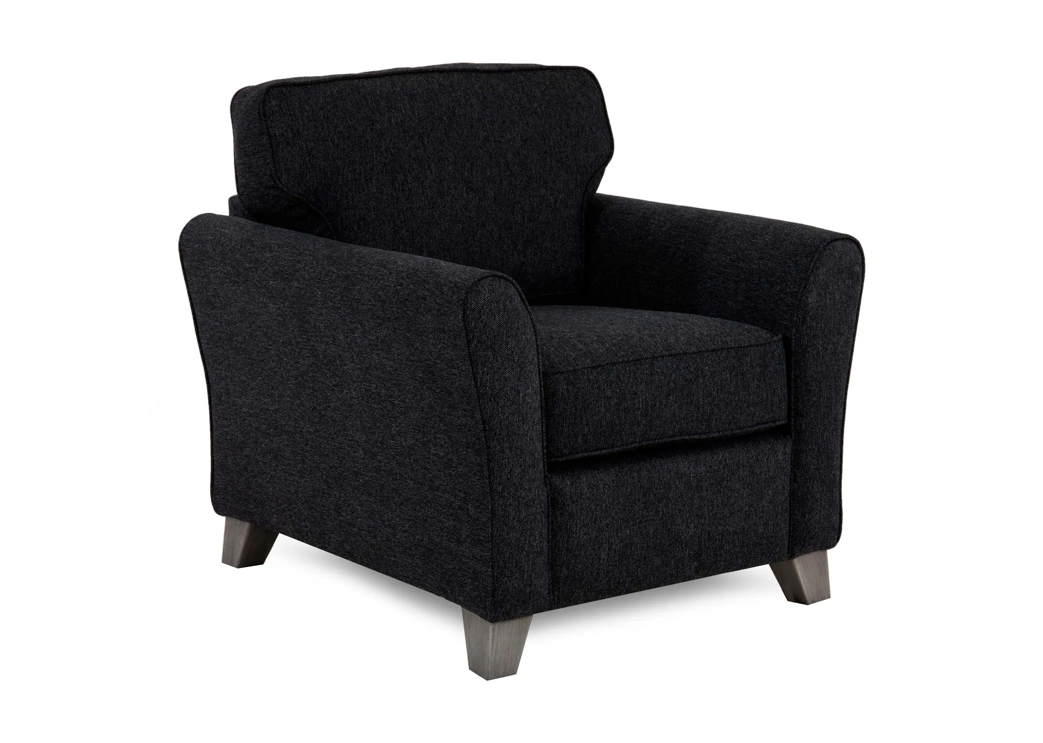 Dark Grey Fabric Armchair - Turin