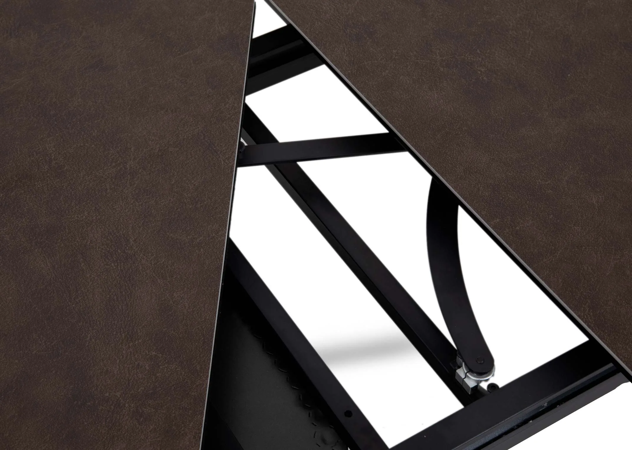 A dimension image of the Eton Ceramic Dining Table with 180cm - 250cm x 98cm x 76cm