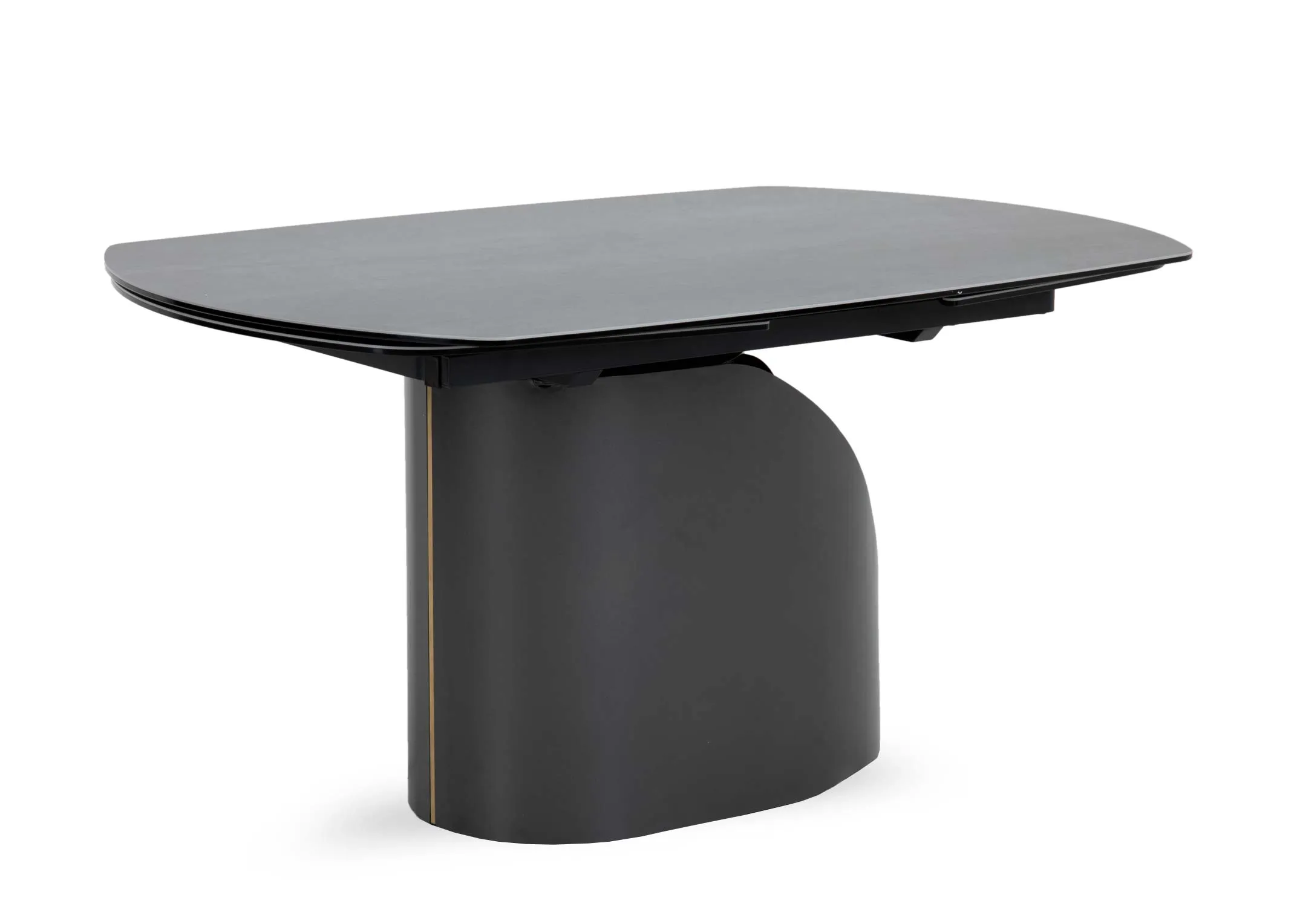 A dark grey ceramic dining table from EZ Livings Hamilton range.
