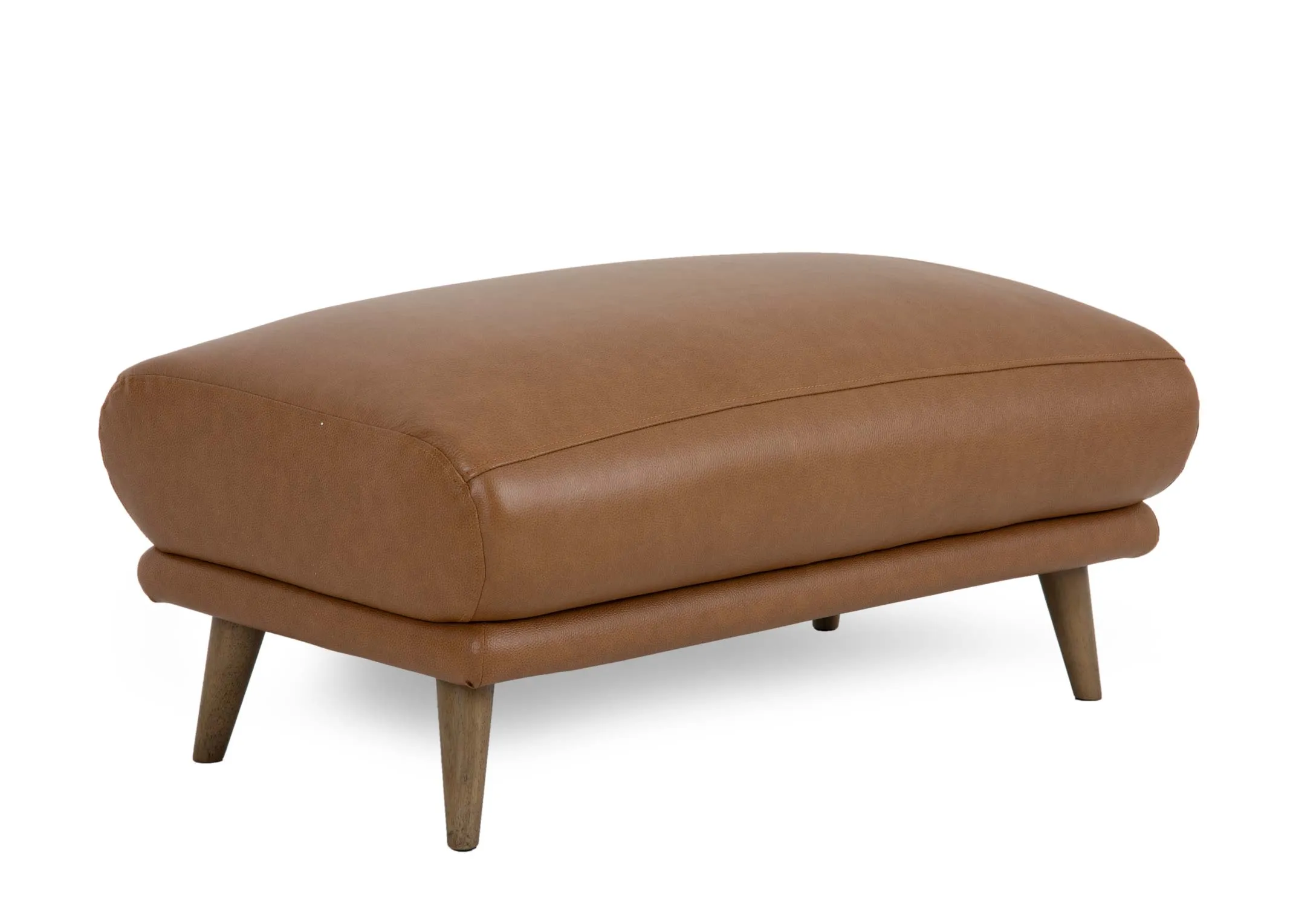 A dimension image of the Legend Large Brown Letaher Footstool with 102cm x 90cm x 41cm