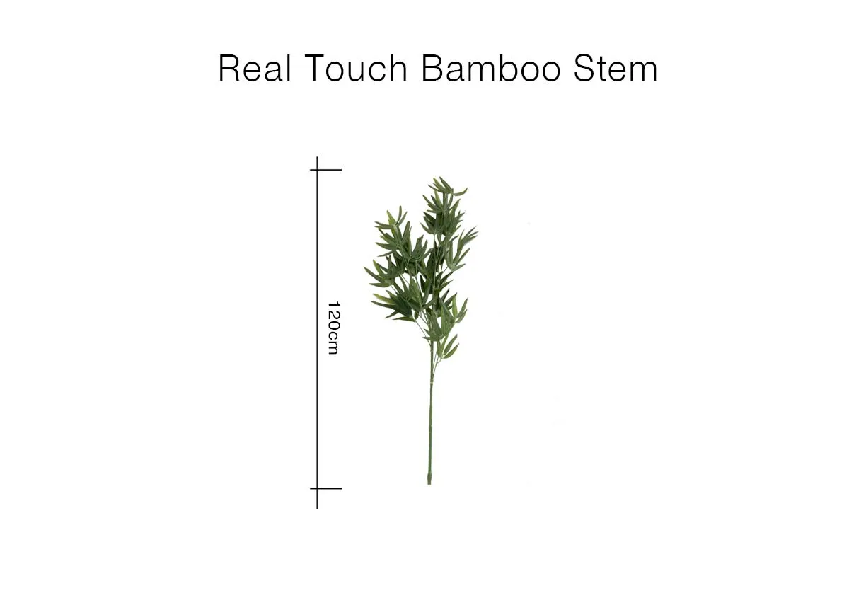 A dimension image of the Real Touch Bamboo Stem with 120cm
