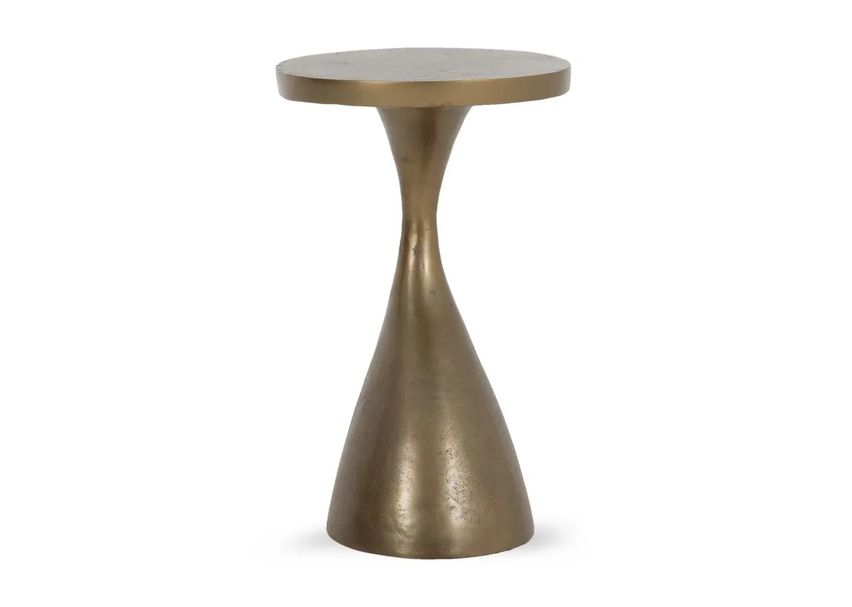 A dimension image of the Bulan Brass Side table with 40cm x 33cm x 54cm