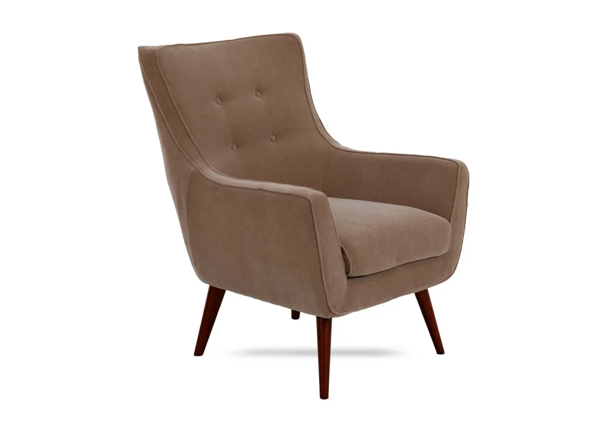 Taupe Fabric Armchair - Stratus