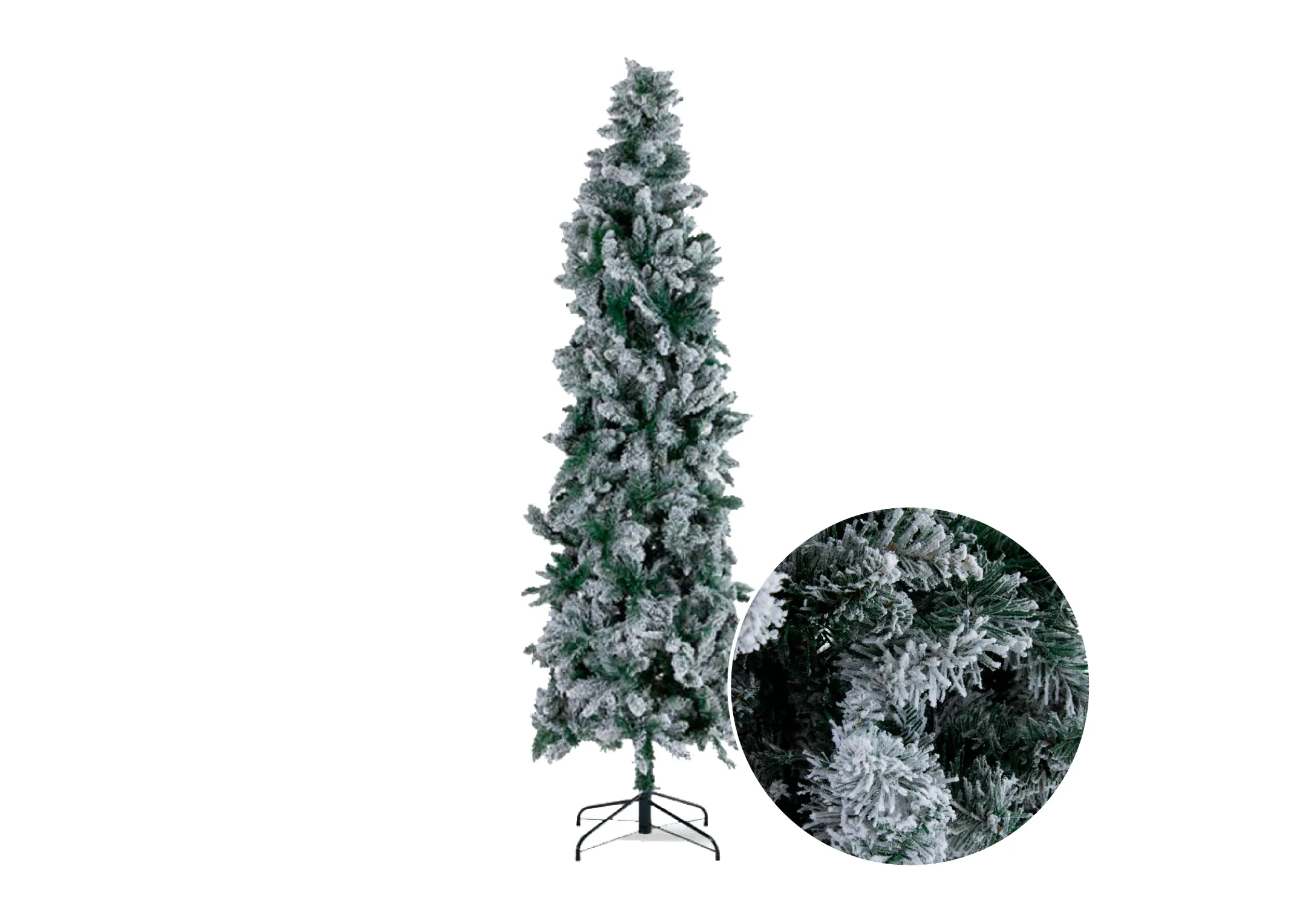 Noble 8ft (240cm) Slim - White Christmas Tree