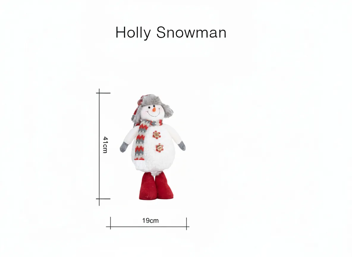A dimension image of the Holly Figurine with 19cm x 41cm