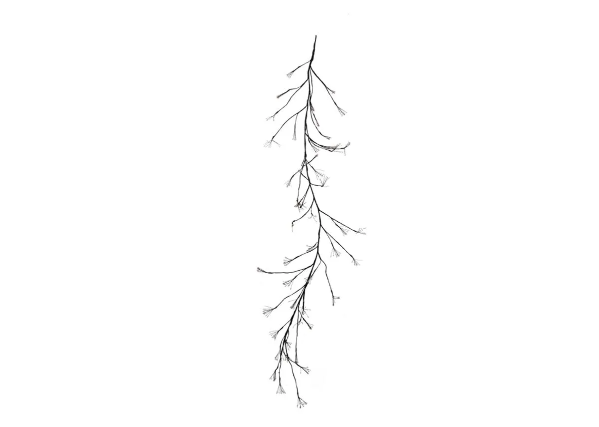 180cm Black LED - Christmas Garland