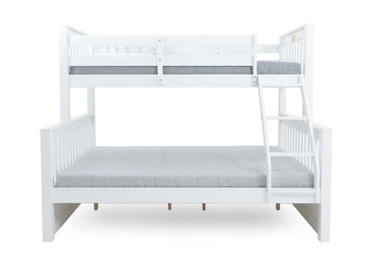 A dimension image of the Lara Twin bunk with 206cm x 149cm x 148cm