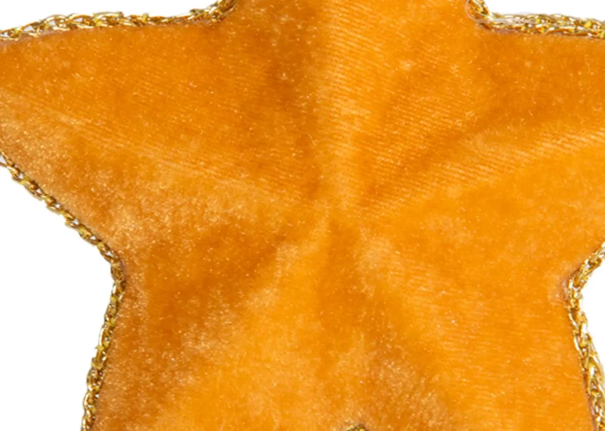 A dimension image of the Gold Star Decoration with 12cm x 12cm