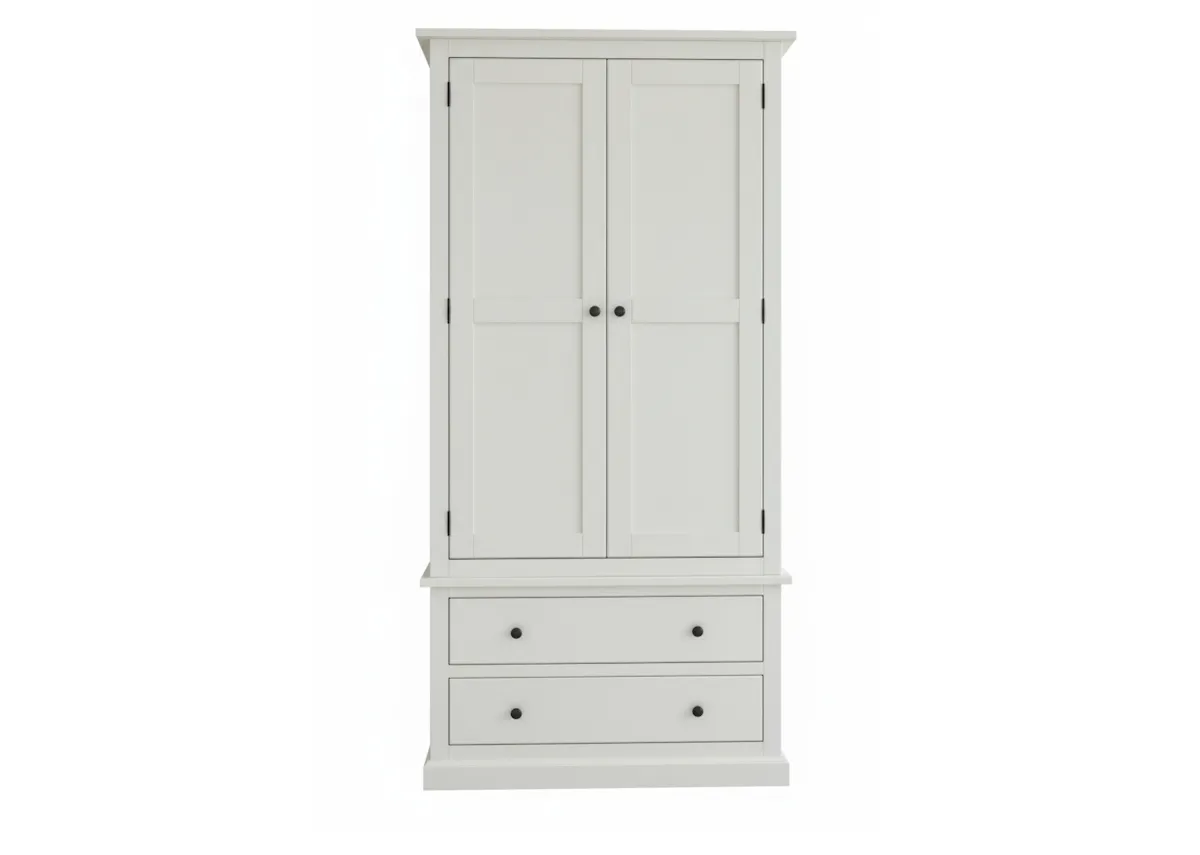 A dimension image of the Atlas Wardrobe with 185cm x 57cm x 95cm