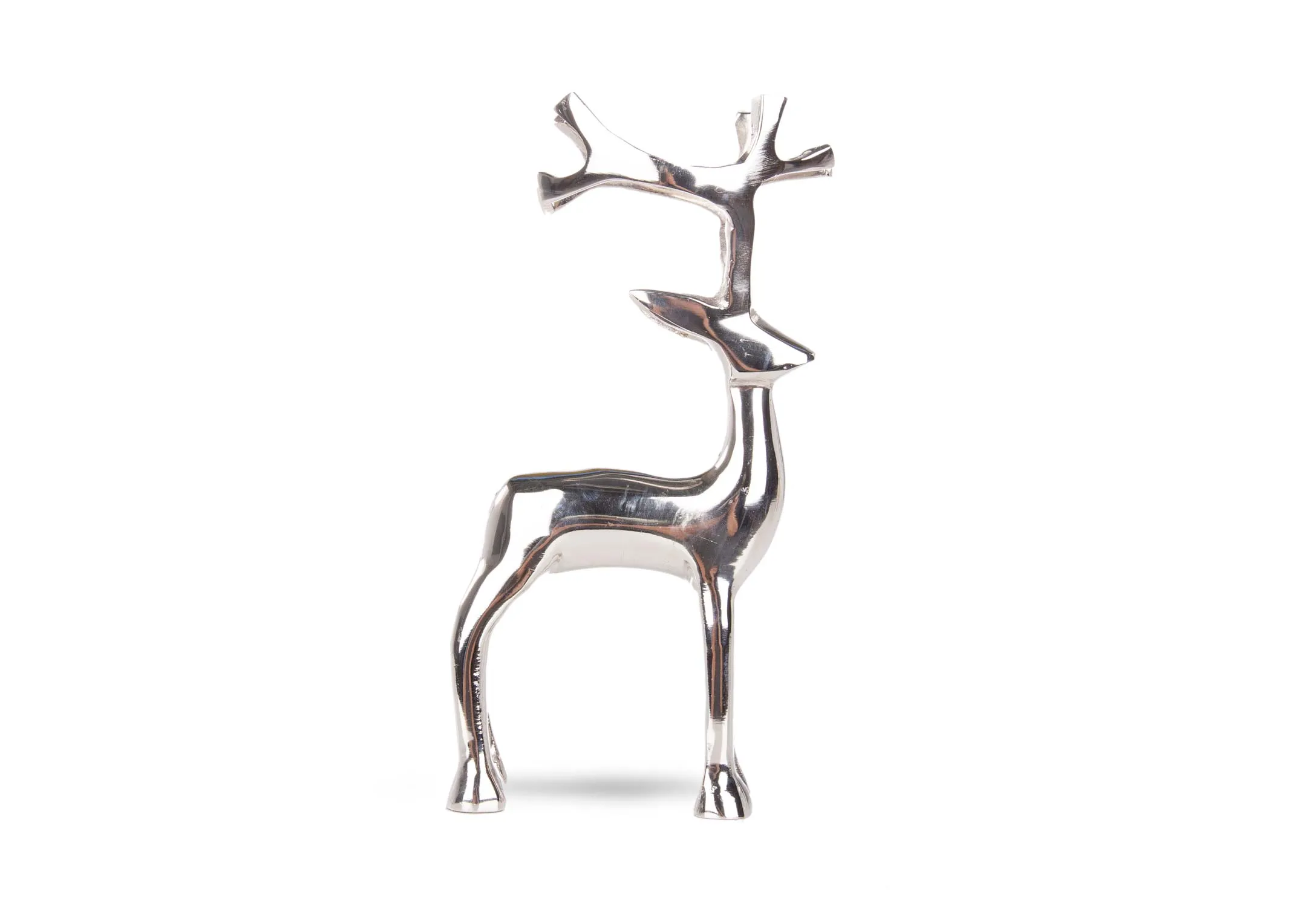 A dimension image of the Set of 3 Standing Reindeers with 3-5.5cm W x 6-9.5cm H