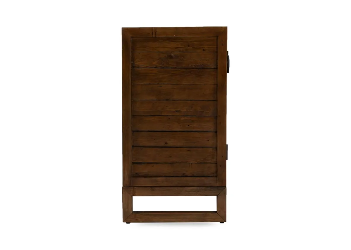 A dimension image of the Ladder sideboard with 140cm x 43.5cm x 83.5cm