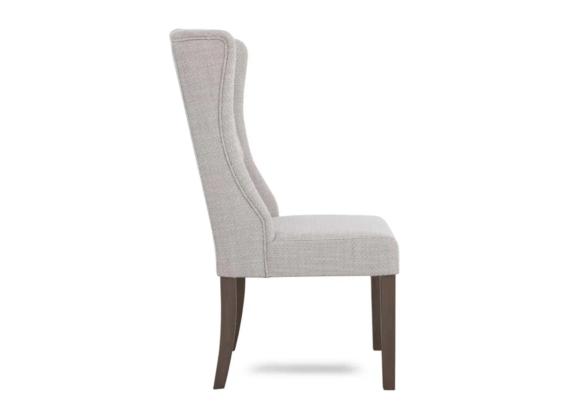 A dimension image of the Thomas Gold Coast Dining chair with 52cm x 64cm x 107.5cm