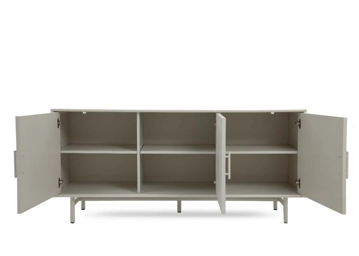 A dimension image of the Palma Sideboard with 160cm x 45cm x 75cm