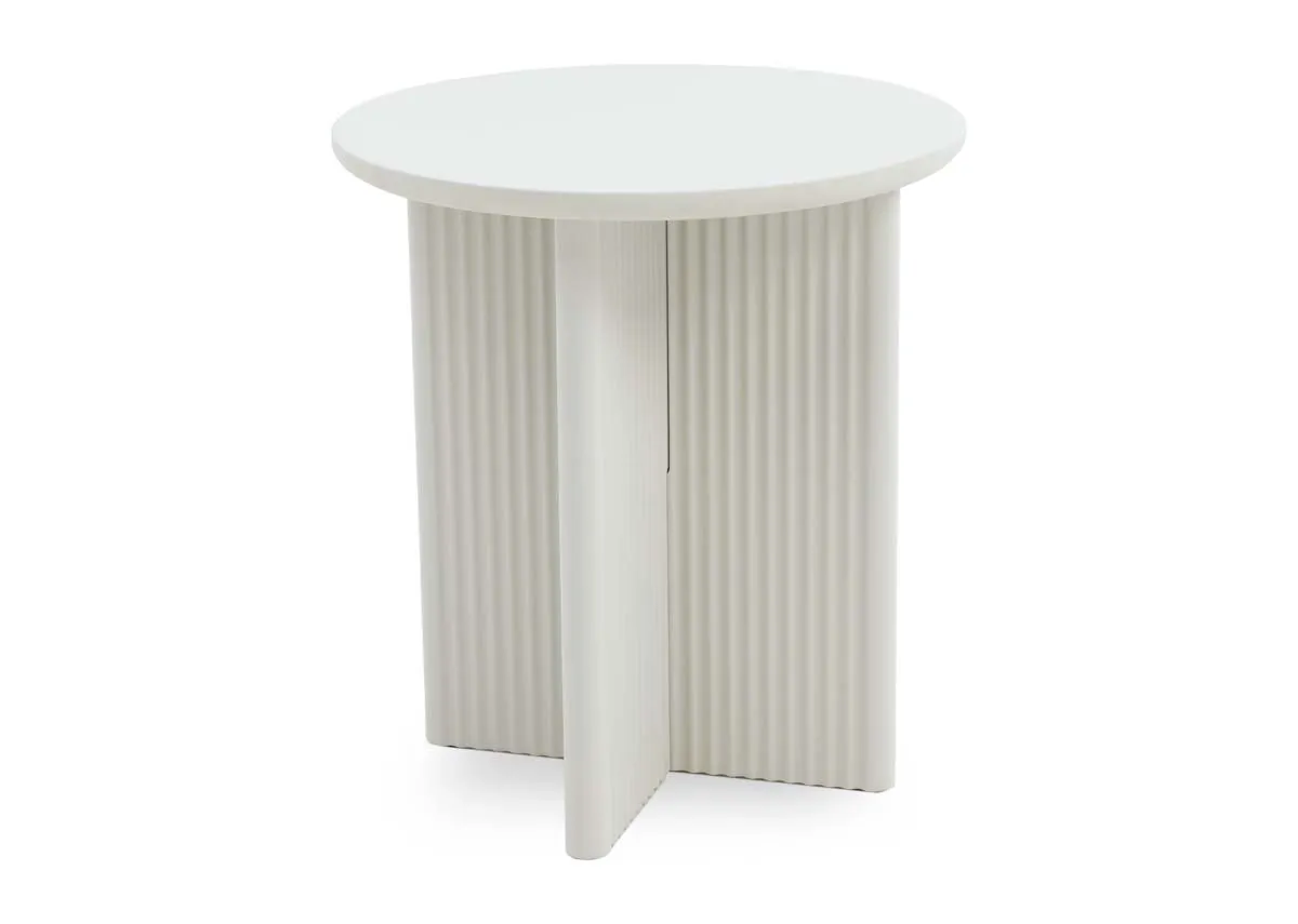 Off White Lamp Table - Palma