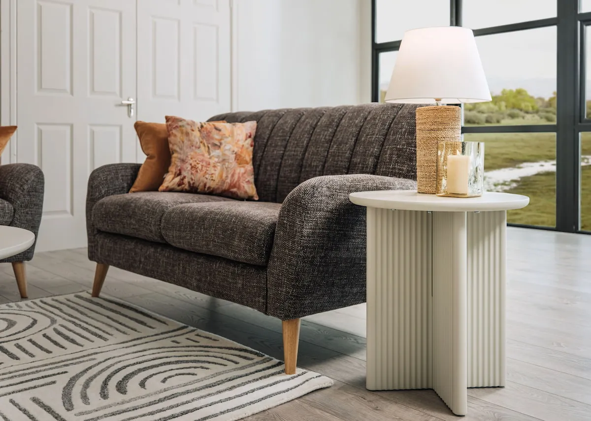 Off White Lamp Table - Palma