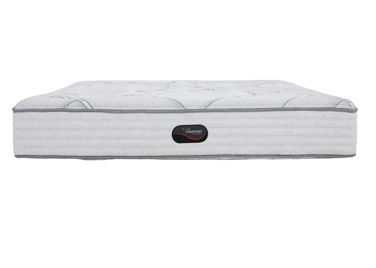 A front view of the Elite Comfort Mattress from EZ Living Furniture showing the medium to firm spring mattress