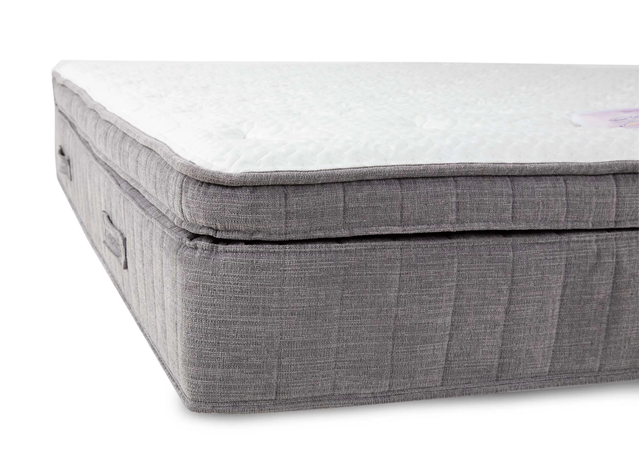 A 6ft superking mattress with 2000 pocket springs from EZ Livings Therma-cool range. Closeup of texture & pocket springs