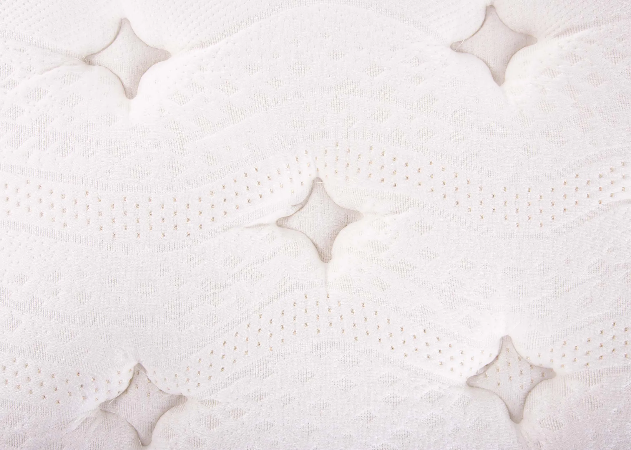 A Double 4ft 6 pocket spring mattress from EZ Living Furnitures Tranquility Deluxe range. Closeup of fabric
