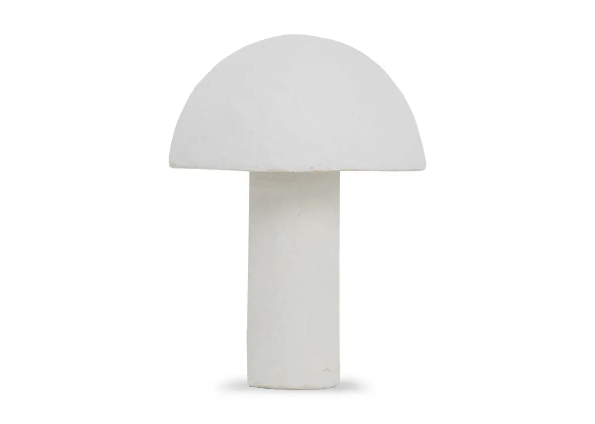 White Mushroom Table Lamp - Hazel