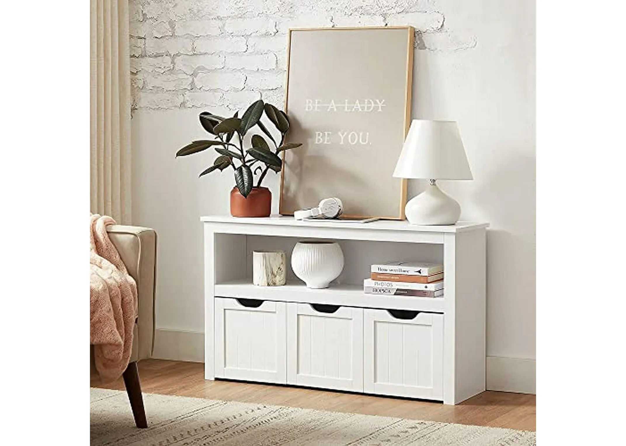 White Storage Unit - Monica