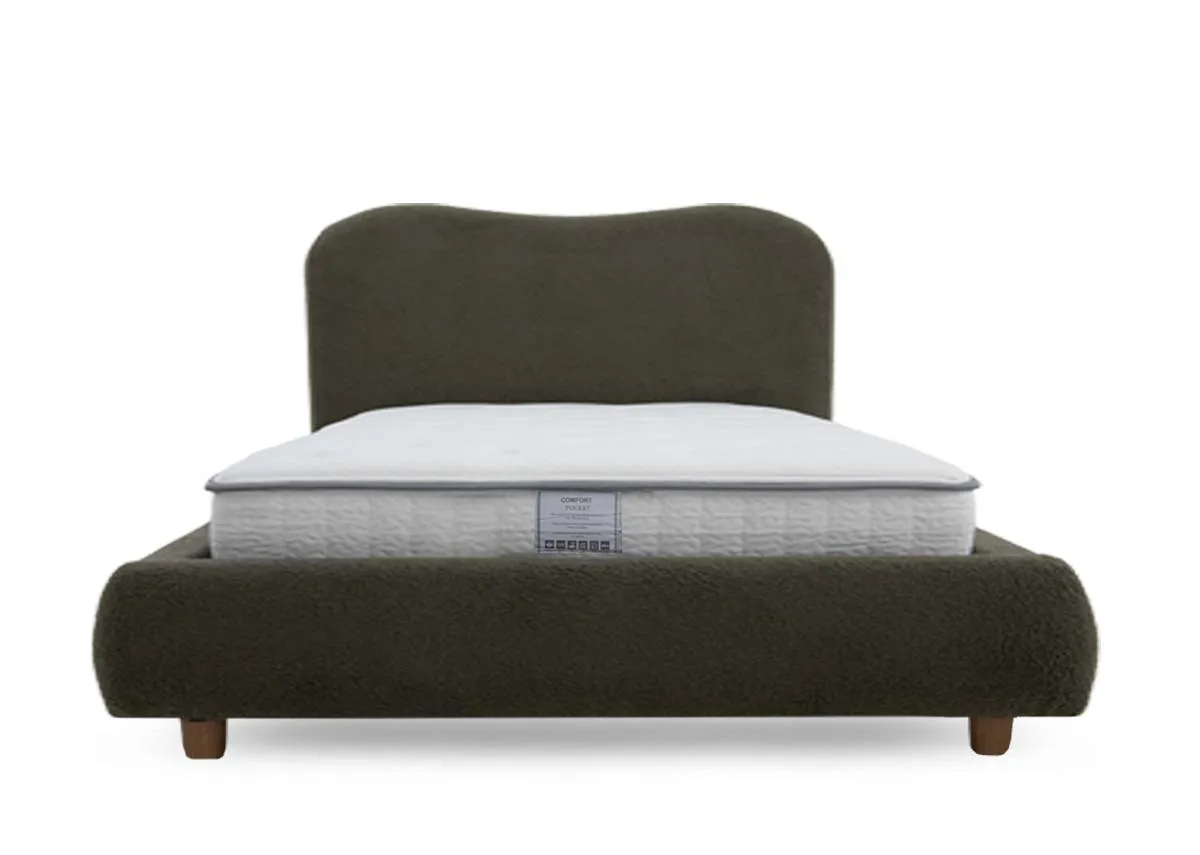 A dimension image of the Teddy 4ft6 Bed with 158cm x 216cm x 116.5cm