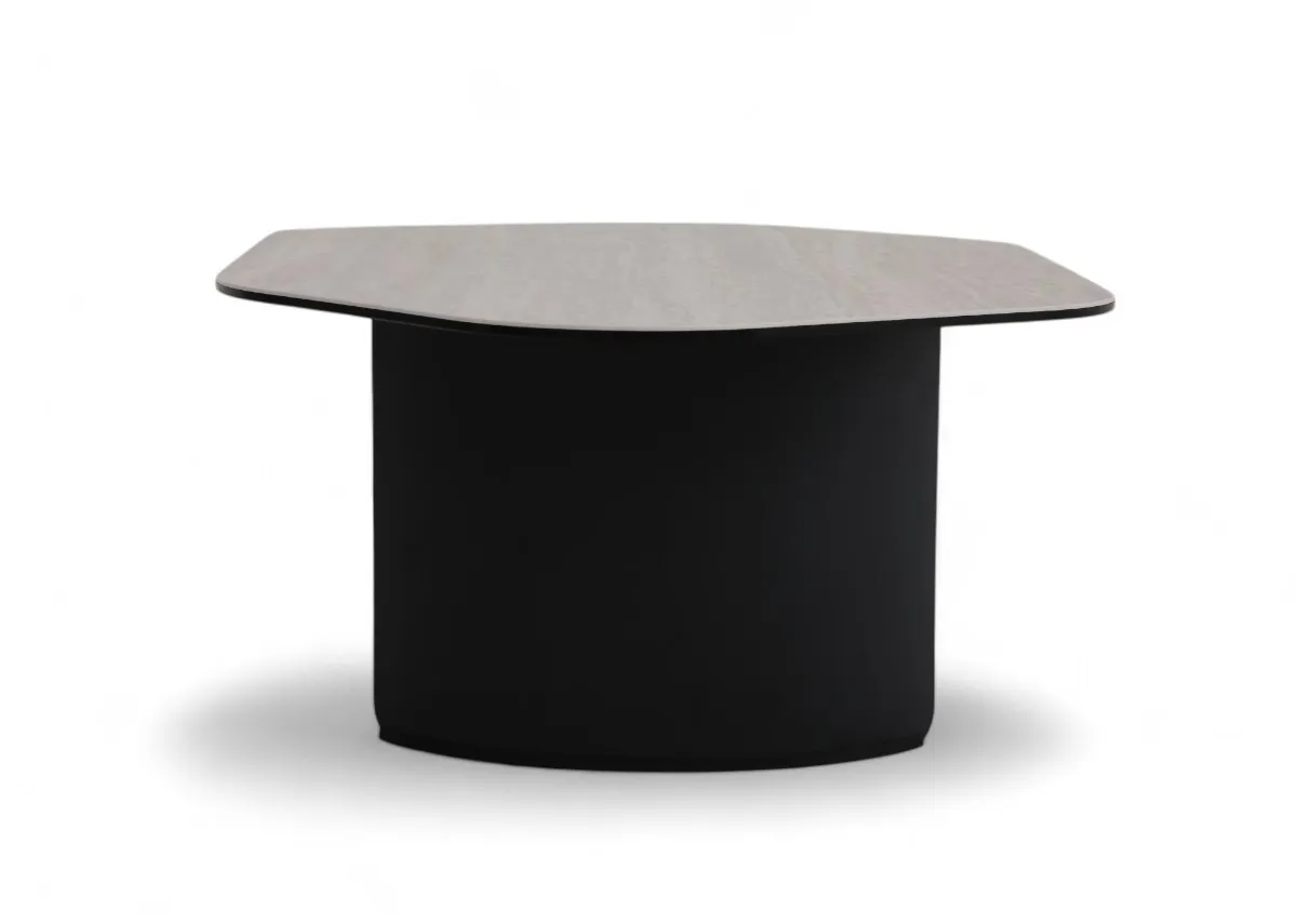 A dimension image of the Tempo Coffee Table with 123cm x 70cm x 36.5cm