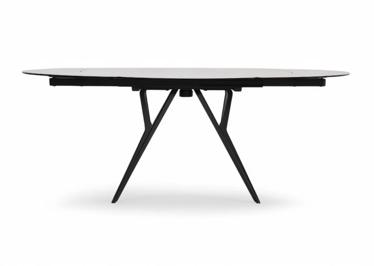 A dimension image of the Fusion Dining table with 200cm x 130cm x 76cm