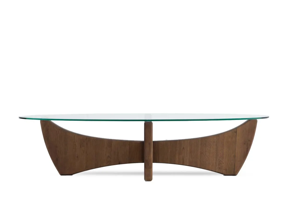 A dimension image of the Atrium Coffee Table with 152cm x 60cm x 36cm