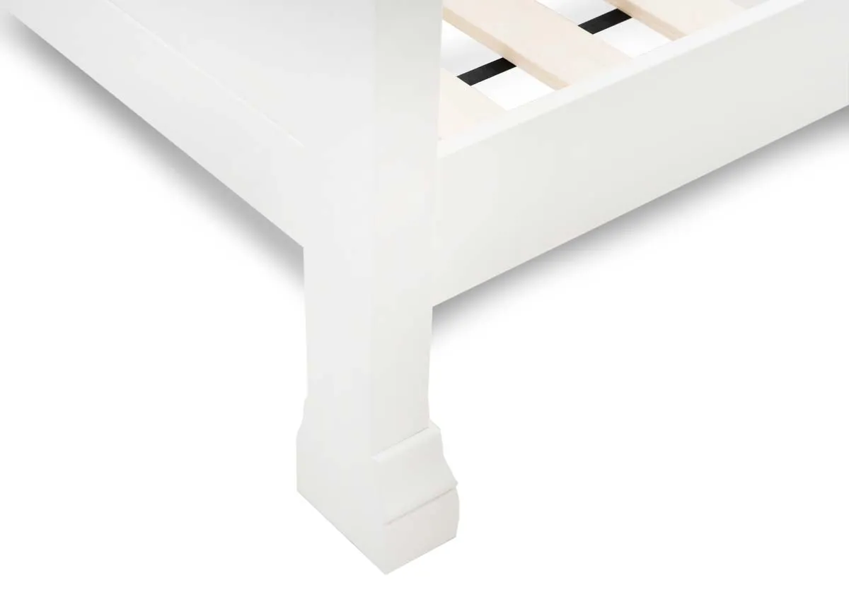 A dimension image of the Dove 4ft6 Bedframe with 154cm x 204cm x 115cm