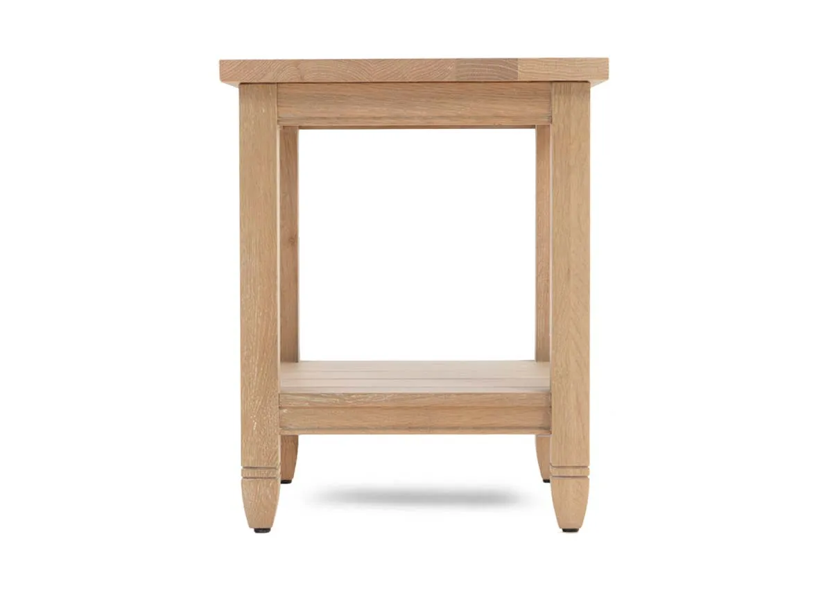A dimension image of the Dawn Oak Table Lamp with 45cm x 55cm