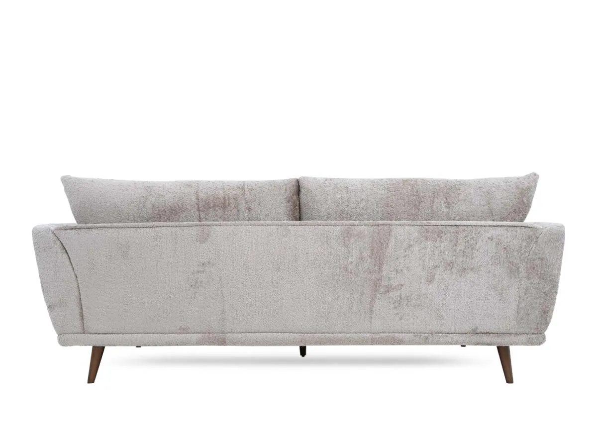 A 4 seater silver grey sofa from EZ Livings Boutique range. Back view