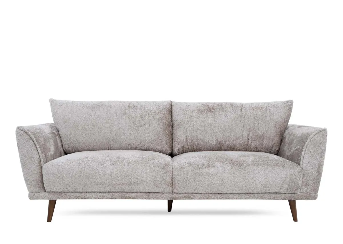 A 3 seater silver grey sofa from EZ Livings Boutique range. Back view