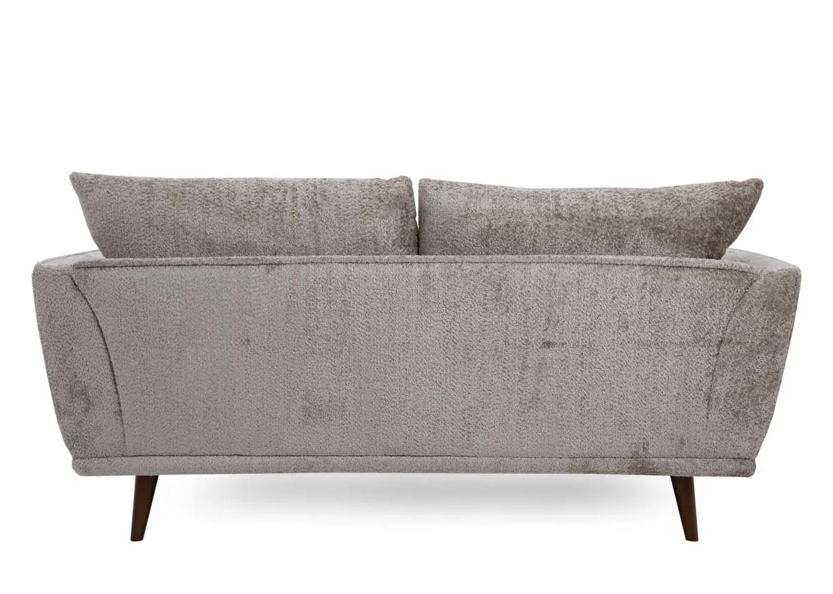 A 2 seater silver grey sofa from EZ Livings Boutique range. Back view