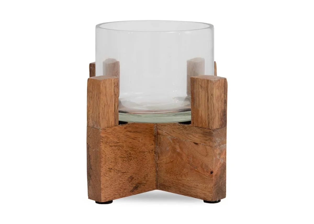 A dimension image of the Piper Large Candle Holder with 13cm x 13cm