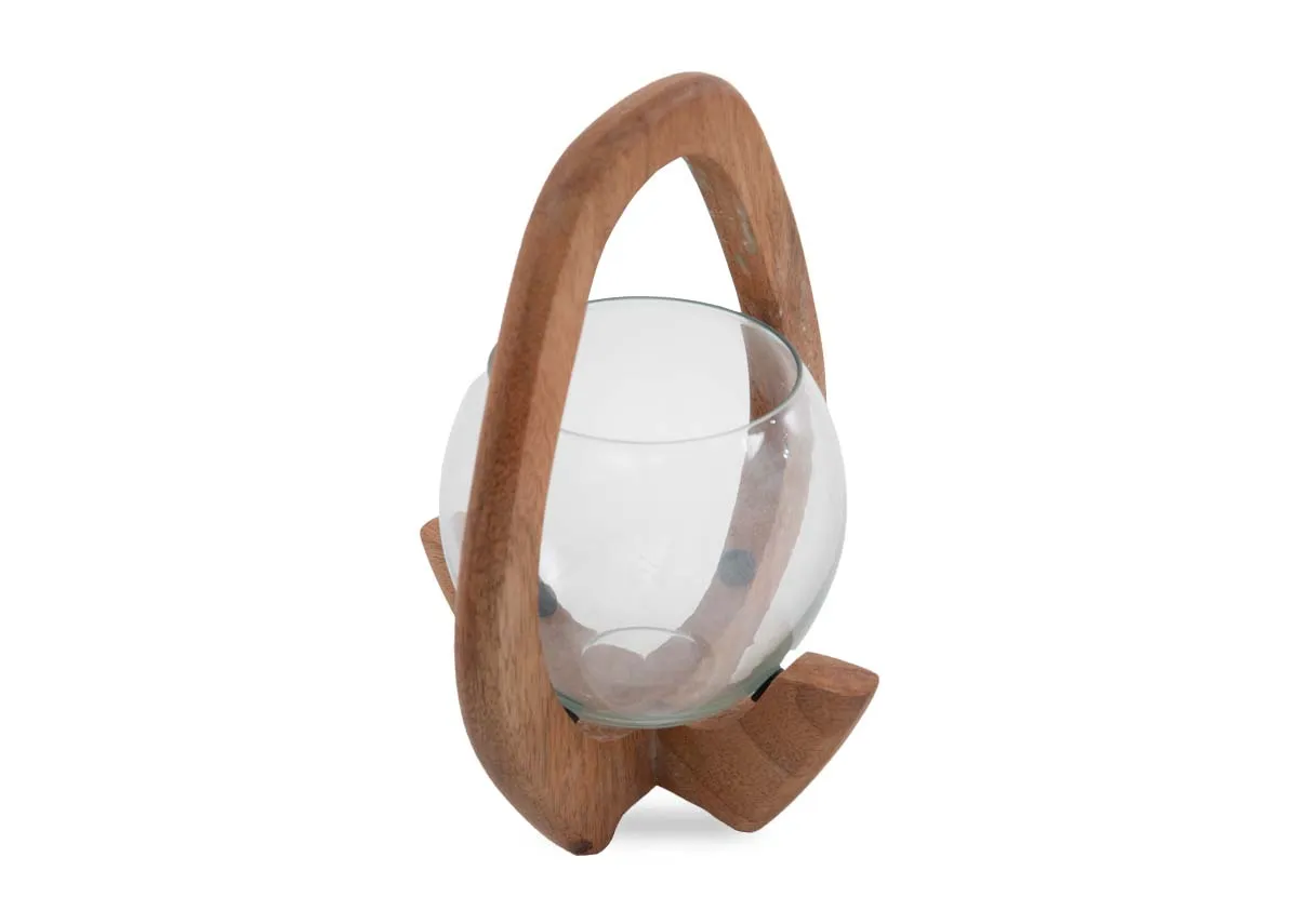 A dimension image of the Small Kimora Candle Holders with 17cm x 23.5cm