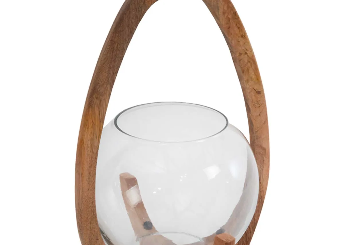 A dimension image of the Large kimora Candle Holder with 20cm x 31cm