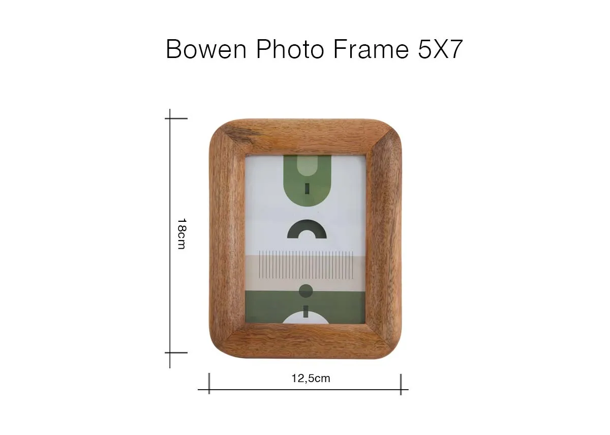 A dimension image of the Bowen Photo Frame with 12.5cm x 18cm