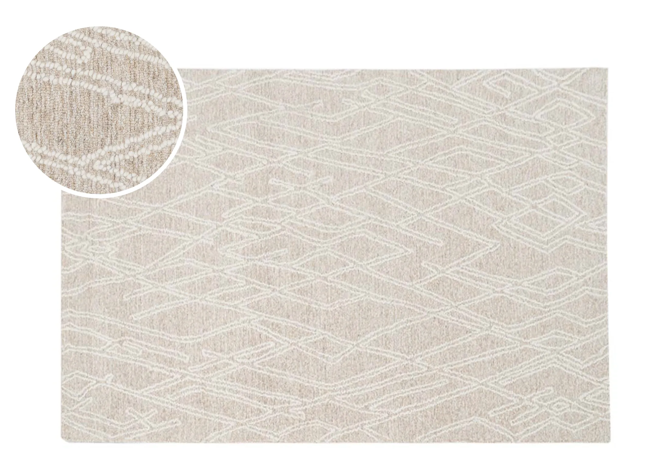 Natural Ivory 120cm x 170cm Small Rug - Kansas