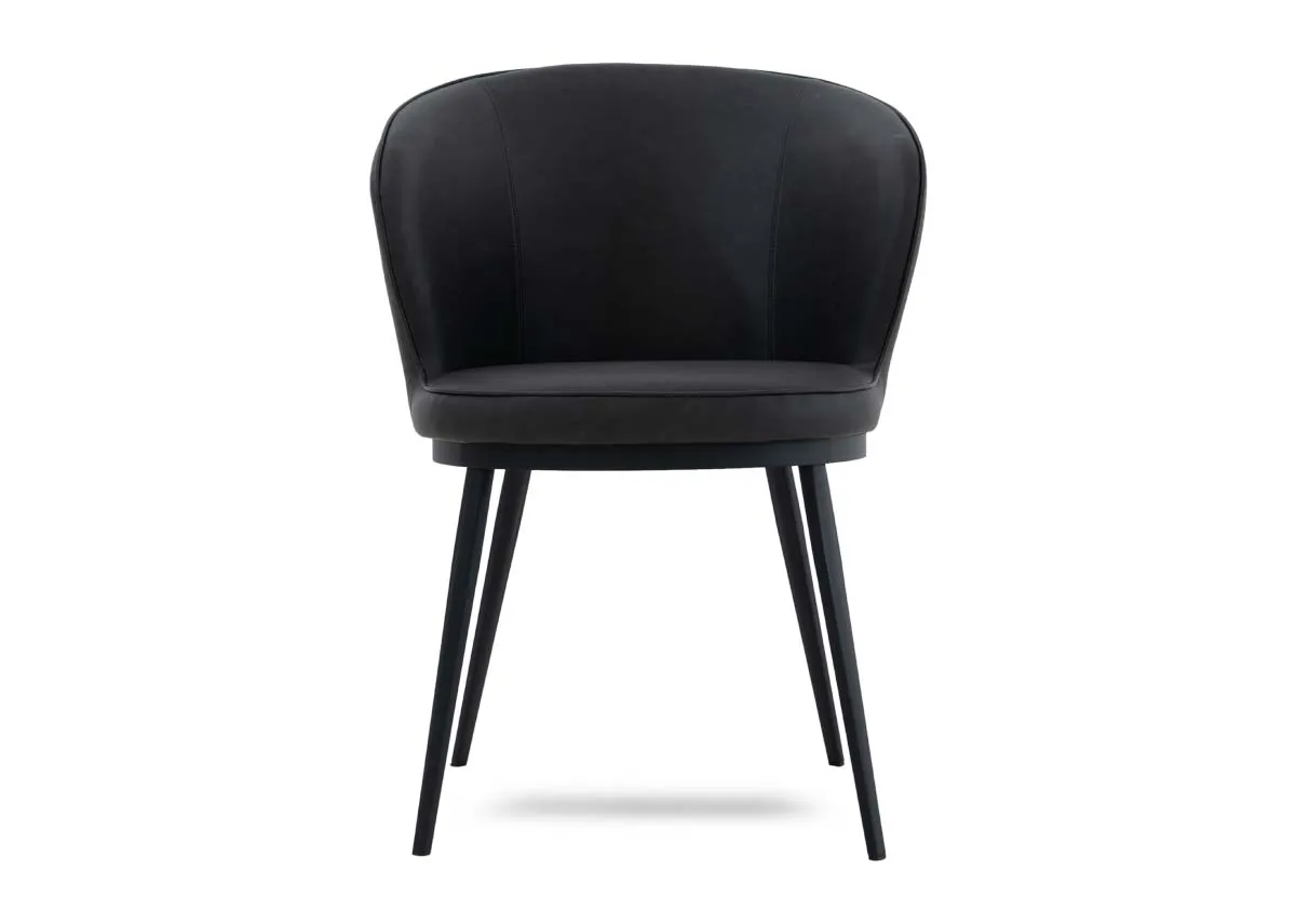 A dimension image of the Gain Carver chair with 58.5cm W x 87cm H