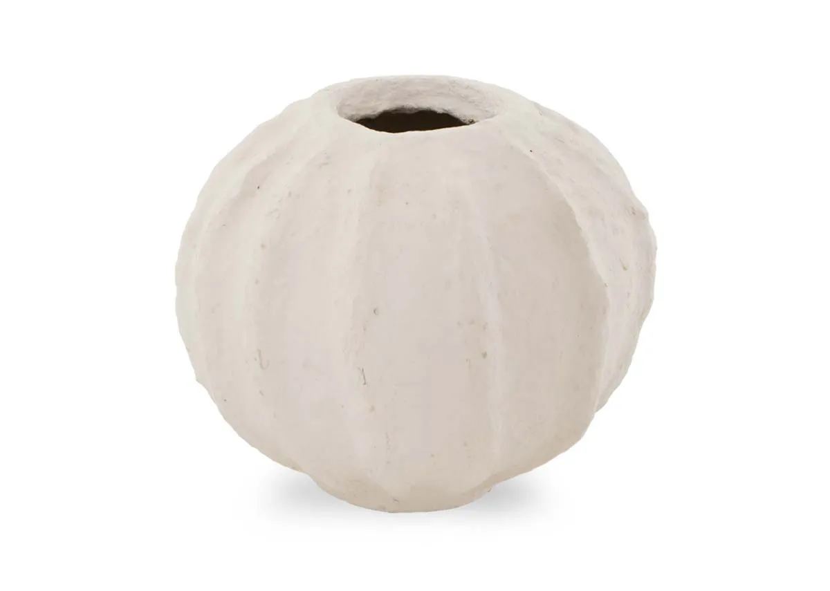 Small Cream Deco Pot - Maleko