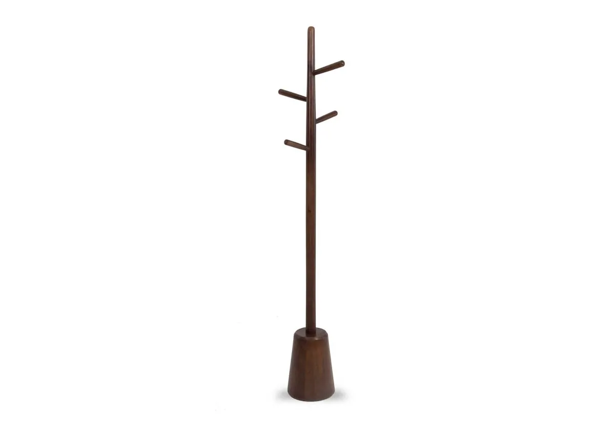 Dark Wood Hat Stand - Yenice