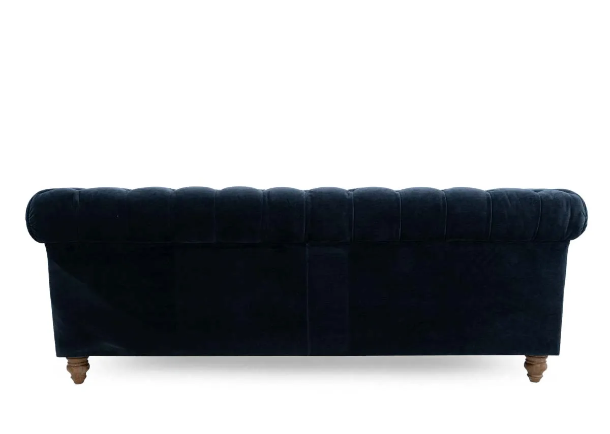A 3.5 seater roll back sofa from EZ Livings Adare range. Back view of roll top back