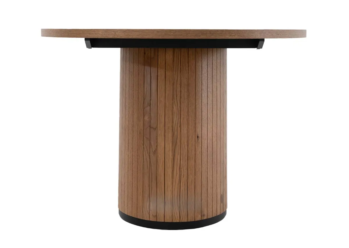 A dimension image of the Vega Dining Table with 150cm x 110cm x 77cm