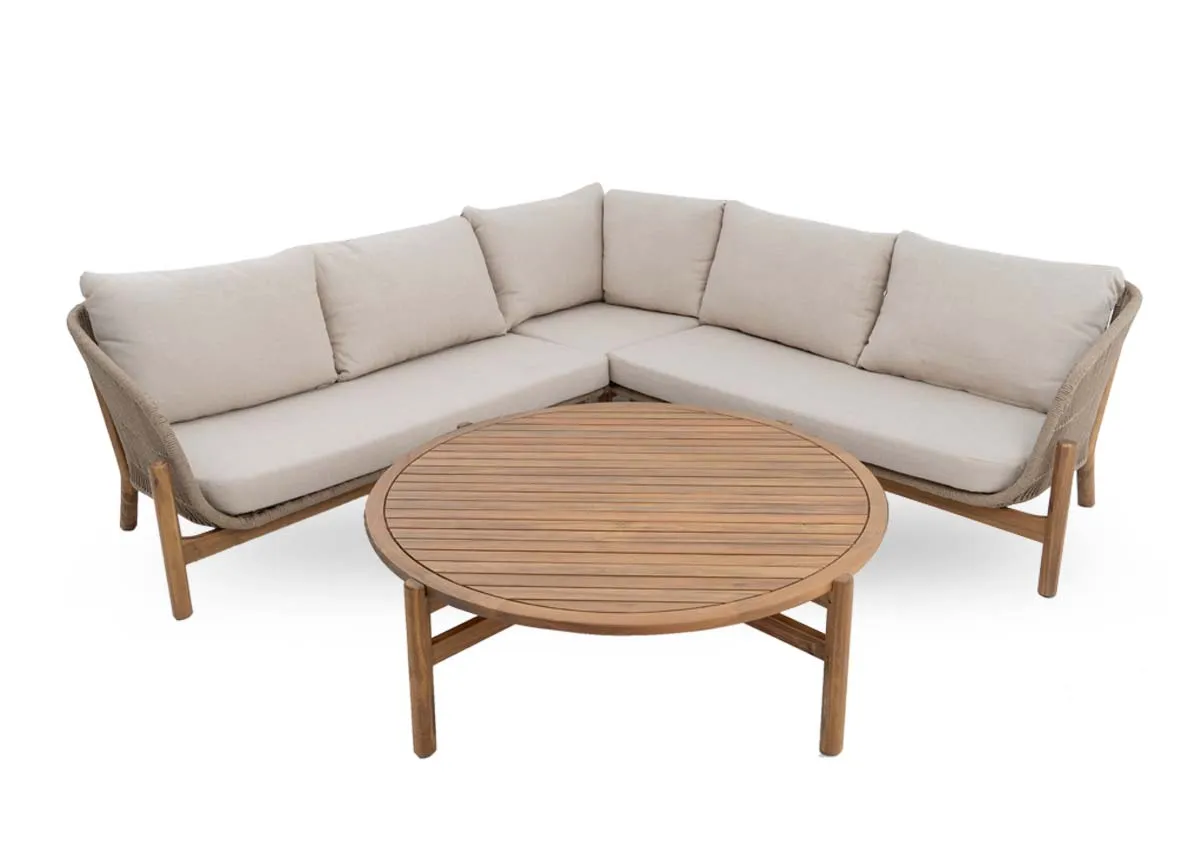 Beige Corner Garden Set - La Palma