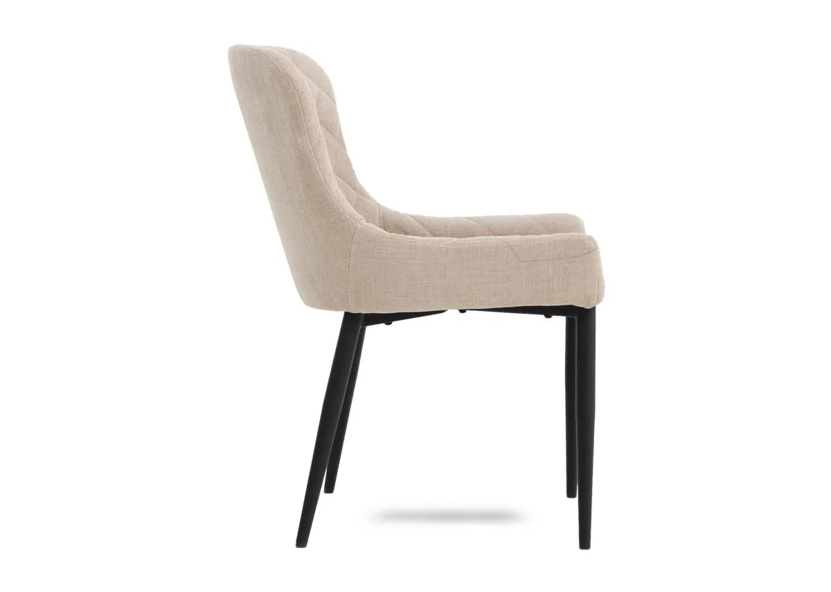 A dimension image of the Ottowa Dining Chair with 52.5cm W x 63cm D x 83cm H