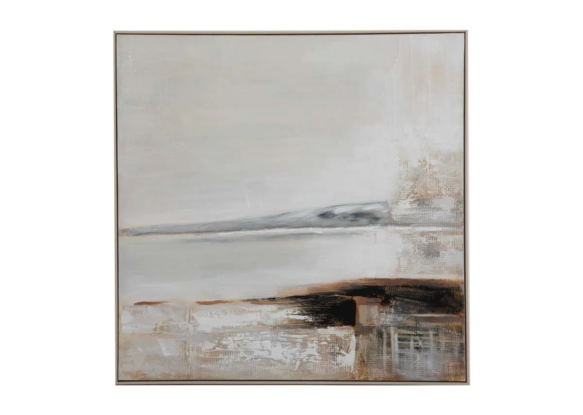 100cm x 100cm Framed Canvas - Shorefront
