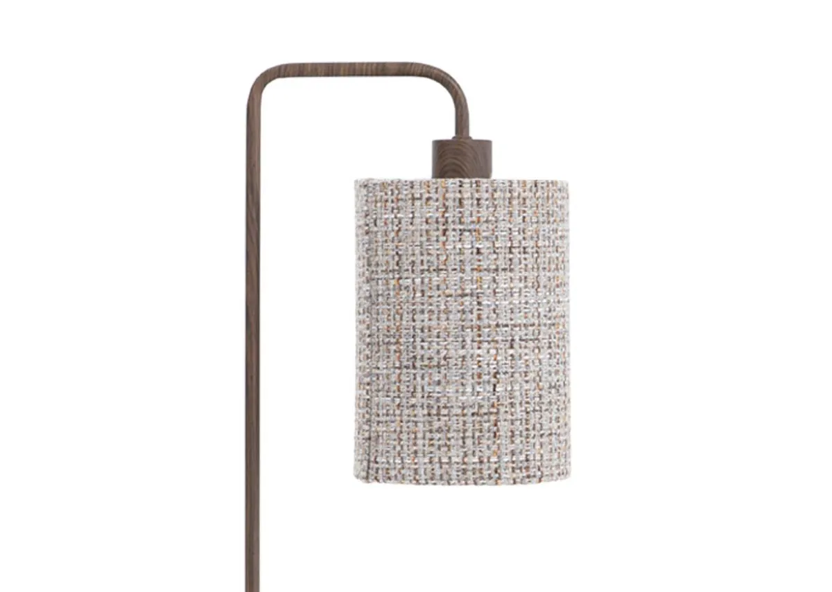 A dimension image of the Elodie lamp with 26cm x 59.5cm
