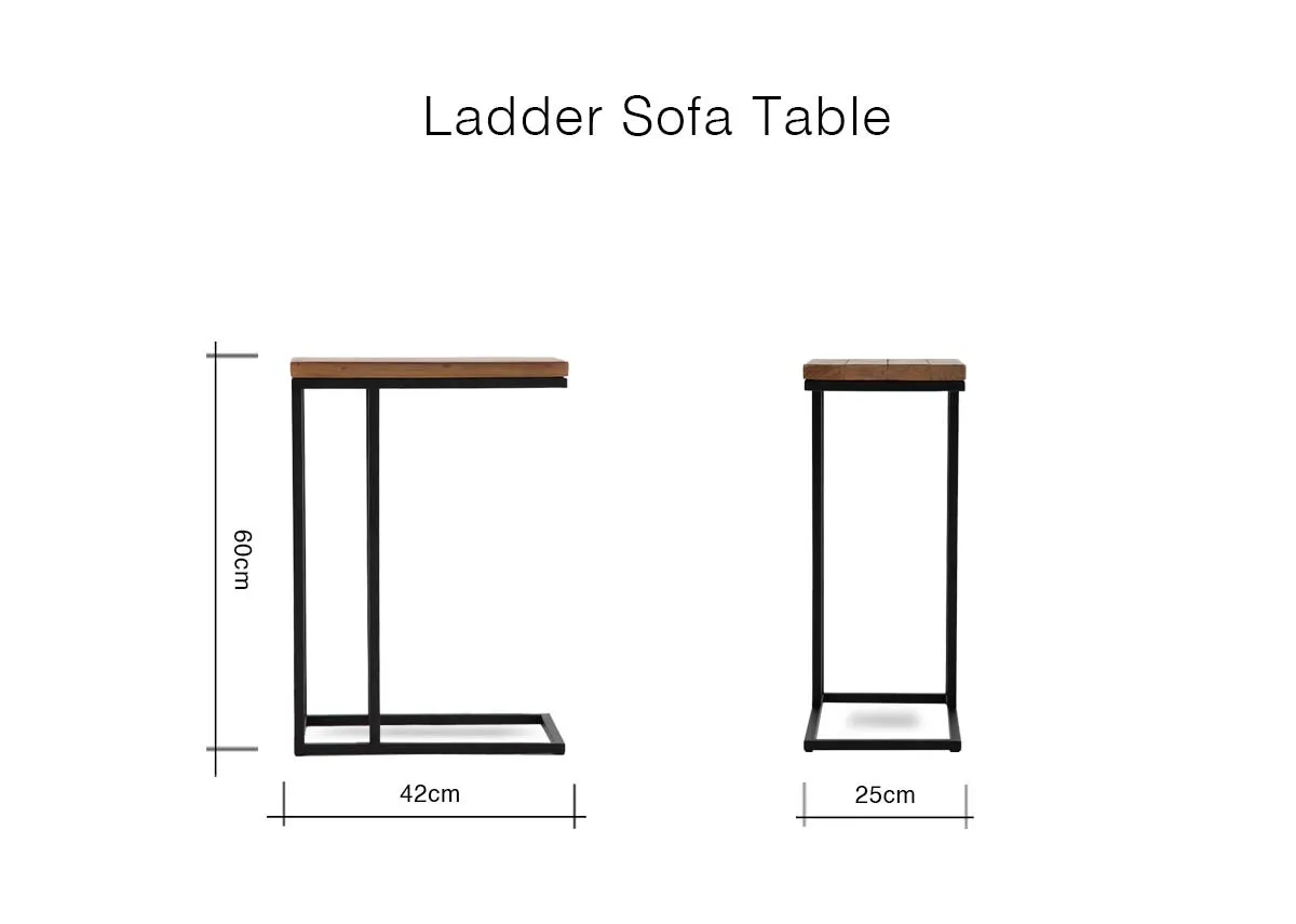 Cashew Reclaimed Sofa Table - Ladder - EZ Living Furniture