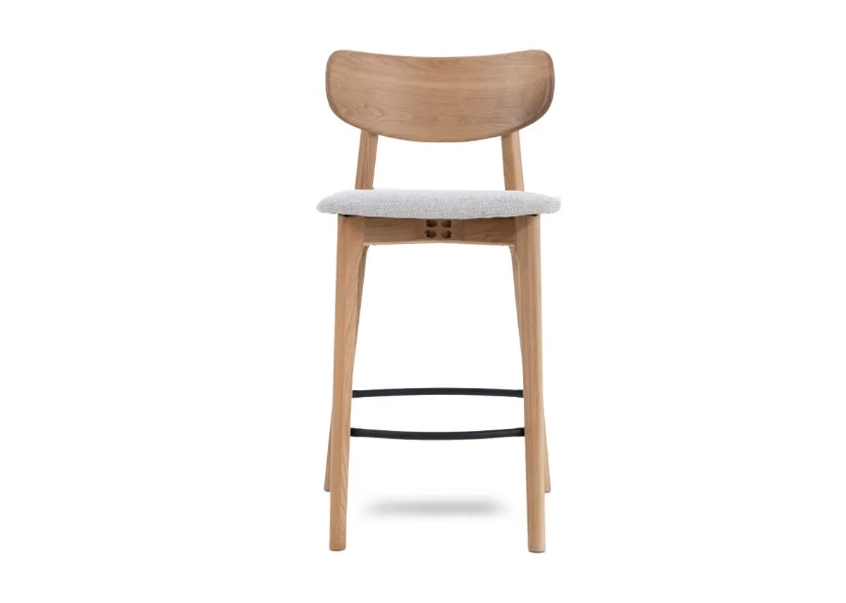 A dimension image of the Bari Stool with 49cm x 53cm x 93cm x 67cm